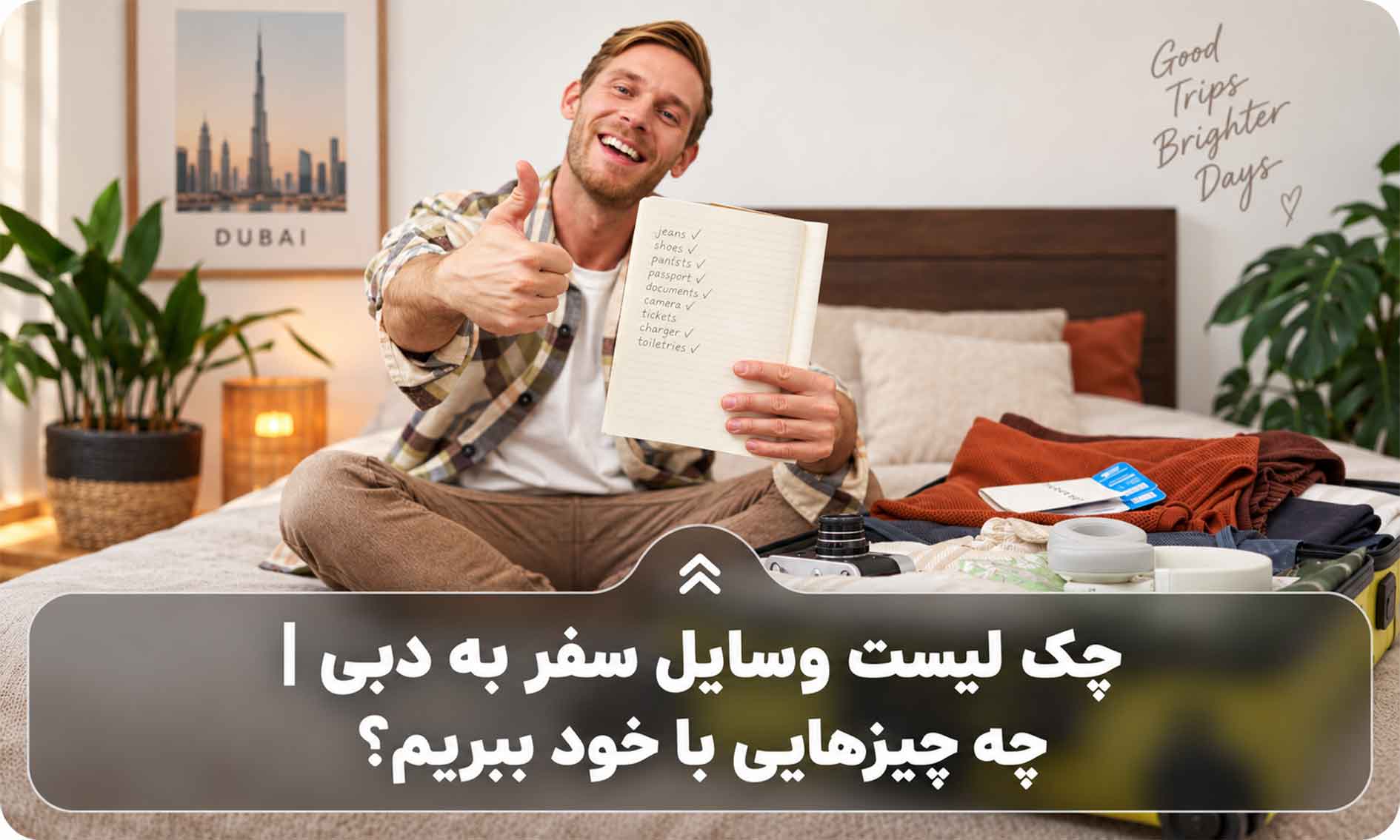 چک لیست وسایل سفر به دبی | چه چیزهایی با خود ببریم؟