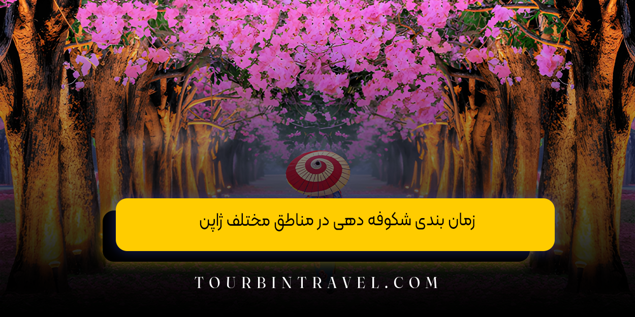 زمان ‌بندی شکوفه ‌دهی در مناطق مختلف ژاپن